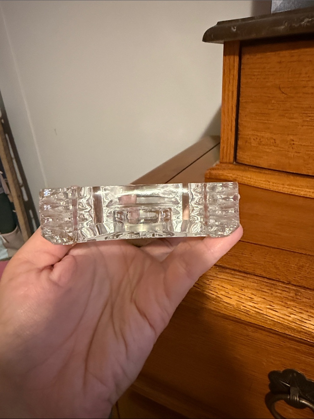 Waterford Crystal Mantel Clock with Gold-tone Bezel - Picture 4 of 4